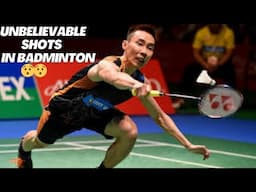 UNBELIEVABLE SHOTS IN BADMINTON 😯😯🏸💪💯 #badminton #badmintonfootworkbadmintontutorials