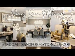 DINING ROOM MAKEOVER | DECORATE WITH ME | DINING ROOM DECOR IDEAS