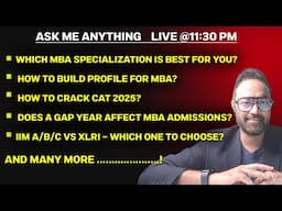 CAT | Ask Me Anything About MBA Exam | CAT 2025 | AMA Session