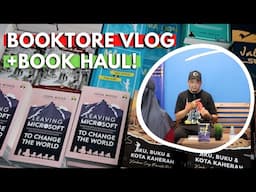 BOOKSTORE VLOG & BOOK HAUL | Jumpa Penulis Bahruddin Bekri di Jejak Tarbiah, Writing Update (AURORA)