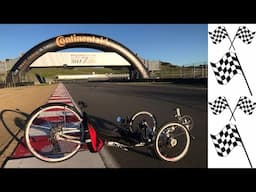 Riding the ICE VTX Recumbent Trike on a World-Class Auto Race Track  WeatherTech Raceway Laguna Seca