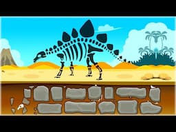 Jurassic Dinosaur Dig 🦖 10 Dino Skeletons