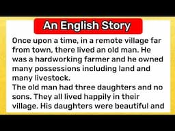 An English Story | Reading Practice | Learn English | Improve your Reading and Speaking