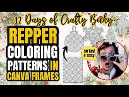 Repper Coloring Patterns in Canva Frames Quick & Easy Coloring Pages to Sell on Etsy | Crafty Becky