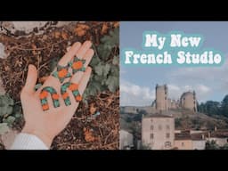 STUDIO VLOG | Why I Moved to France, Art Supplies Unboxing and Spooky Halloween Earrings