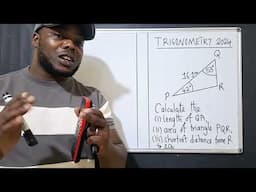 Trigonometry paper 2 | 2024 Internal Sine rule | Shortest distance.