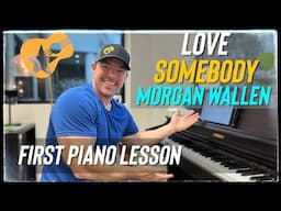 “”Love Somebody” - Morgan Wallen (Easy 4 Chord Piano Tutorial)