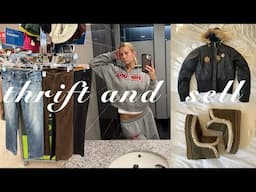 thrifting perfect pants (finally) & selling clothes on depop | vlog