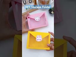 Try this Cute Mini Storage Folder Idea #diy #craft #shorts