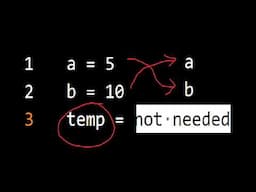 Python : Swap without temp variable