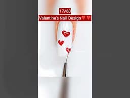 Easy Nails Art for Valentine's Day❣️ #shorts #shortsvideo #nails #naildesigns #heart #valentinesday