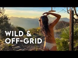 SHOWERING OFF-GRID | Young Couple Creating a LUSCIOUS Mountain Wilderness