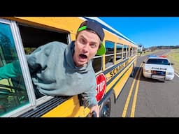 I STOLE A School Bus and RAN from POLICE!!