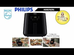 Philips Air Fryer Hd9270 XL Unboxing and Review. Air Fryer Review with crispy fried frozen fries