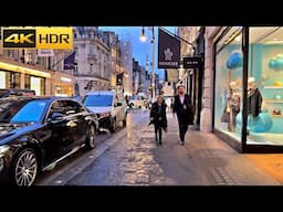 London Walk: Feb 2025 ✨ Fashion, Lights & City Vibes | Old Bond Street to Leicester Square [4K HDR]