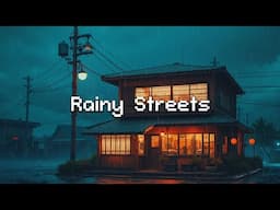 Rainy Streets 🌧️ Lofi City Music 🎵 Ambient Beats for Calm and Study