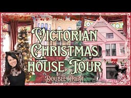 VICTORIAN CHRISTMAS HOUSE TOUR | Double Treat Holiday Home Decor Tour | Vintage Decorating 2024