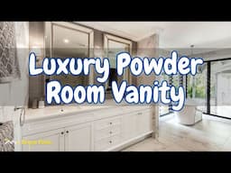 Luxury Powder Room Vanity Designs Elegant And Chic Narrow Small Powder Room Ideas