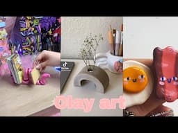 Clay Art tiktok compilations 🐬🐠🌸🌕🍄🌷🪷|Tube tok