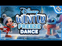 ❄️ Disney Winter Yoga Freeze Dance | Brain Break | Yoga for Kids | Winter Brain Break ❄️