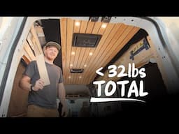 Building a LIGHTWEIGHT Slat Ceiling | Ford Transit Camper Build | DIY Instructional