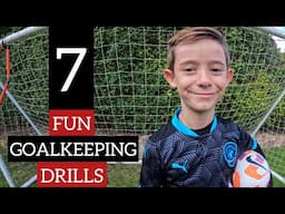 7 Fun Goalkeeper Training Drills for Kids.  U5, U6, U7, U8, U9, U10, | Football Coaching for Kids