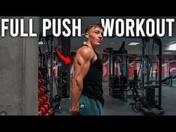 Full push workout for strength and size | Bulking vlog