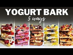 YOGURT BARK » 5 Easy No-Bake Recipes for Healthy Snack, Dessert or Breakfast