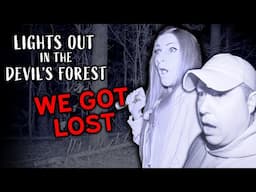 LIGHTS OUT in the HAUNTED DEVILS FOREST (WE GOT LOST) | TERRIFYING ESTES METHOD