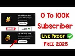 2025😍 - Free Subscribers For YouTube - How To Get Real Subscribers