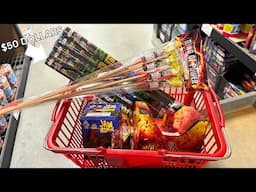 $50 Dollar Firework SHOPPING TRIP!