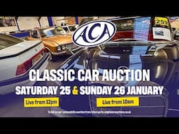 LIVE CLASSIC CAR AUCTION! Anglia Car Auctions January 2025 sale - Day One