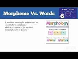 what is morpheme and word|difference between words and morpheme