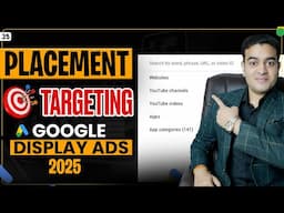 Google Display Ads Using Placement Targeting Tutorial 2025 | #displayads #placementtargeting