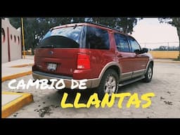 Cambio de llantas a la Ford Explorer Eddie bauer 2004 Se ve impresionante