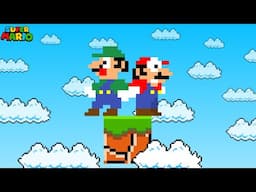 Super Mario Bros. But Mario and Luigi Have One Blocks