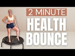 2 Minute Rebounder Health Bounce |  Lymphatic Drainage Bounce