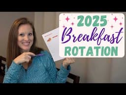 Plan Your Meals LIKE A PRO in 2025 Part 1: Breakfast // How to create a BREAKFAST ROTATION for 2025