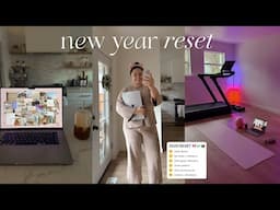 NEW YEAR RESET 🎀  goals & intentions, vision board + self care