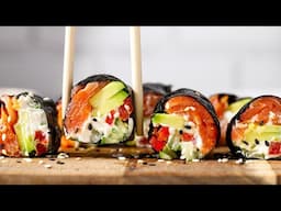 Keto Smoked Salmon and Avocado Sushi Rolls [Super Quick & Easy]