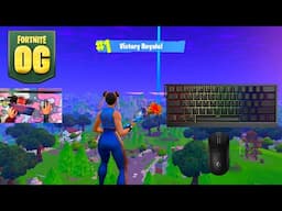 [1HR]Wooting 60HE ASMR 😴 Fortnite OG Solo Gameplay🏆 Satisfying Keyboard 360FPS 4K