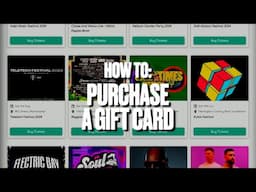 Skiddle How To: Purchase A Gift Card  🎶✨