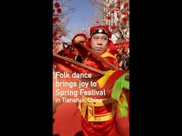 Folk dance brings joy to Spring Festival in Tianshui, China