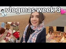 VLOGMAS WEEK 3 | £50 budget secret Santa, Yule log recipe, early Christmas with bf + more