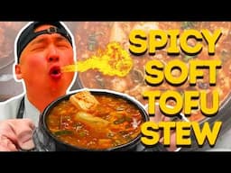 The BEST Spicy Tofu Soup Recipe 😳🍲🔥