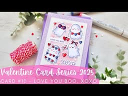 Valentine Card Series 2025 #10 | Pretty Pink Posh NEW RELEASE | Copic Coloring and a Watercolor Wash