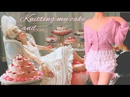 Knitting Marie Antoinette's cake and EATING IT 🎀