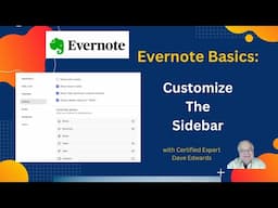 Evernote Basics – Customizing The Sidebar