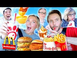 We ONLY ate Fast Food for 24 HOURS! With Morgan Adams and My Mom!