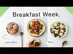 Week of Breakfast Ideas. (nourishing, simple & not boring)